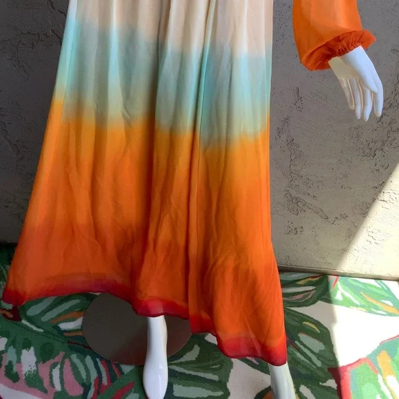 Elegant Multicolor Maxi Dress - Picture 8 of 10